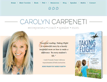 Tablet Screenshot of carolyncarpeneti.com